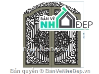file cổng cnc,file cnc cổng 2 cánh,mẫu cnc cổng 2 cánh