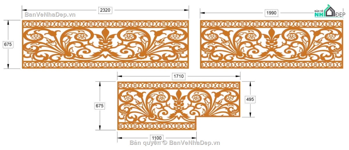 lan can cnc,lan can,mẫu lan can cnc,lan can dxf