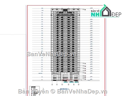chung cư 29 tầng,bản vẽ chung cư,file cad chung cư,chung cư file cad