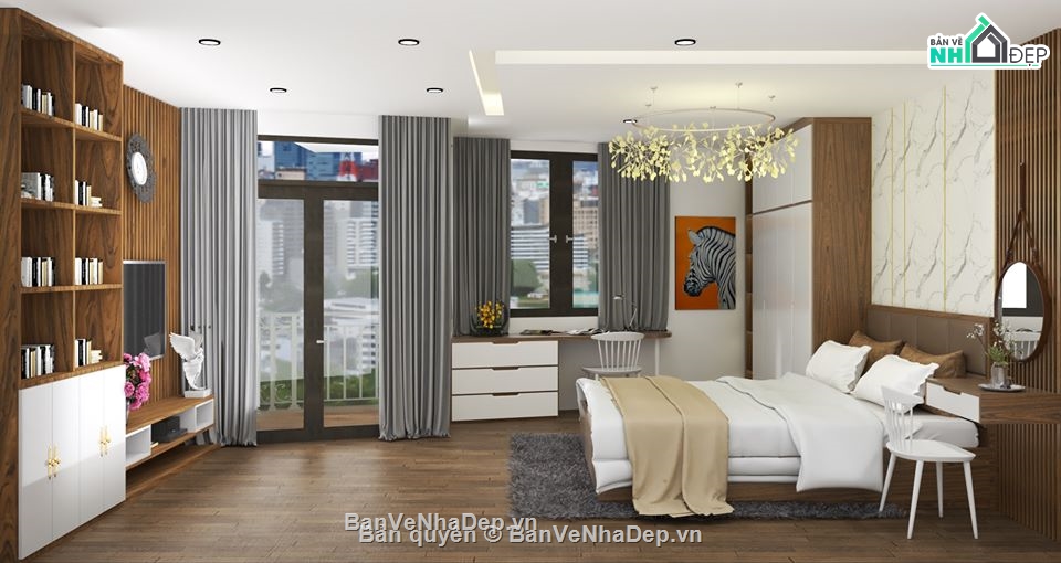 3d sketchup phòng ngủ,3d phòng ngủ,mẫu phòng ngủ,file su phòng ngủ