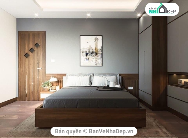 nhà 3 phòng ngủ,3DMAX Phòng ngủ,Model phòng ngủ,3dmax nhòng ngủ chung cư,nội thất chung cư,An bình City