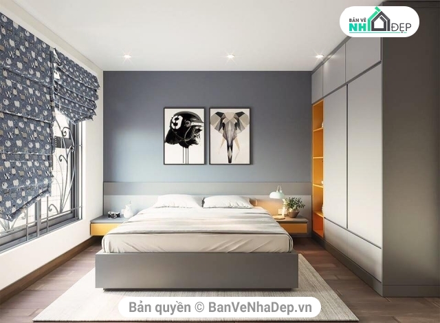 nhà 3 phòng ngủ,3DMAX Phòng ngủ,Model phòng ngủ,3dmax nhòng ngủ chung cư,nội thất chung cư,An bình City