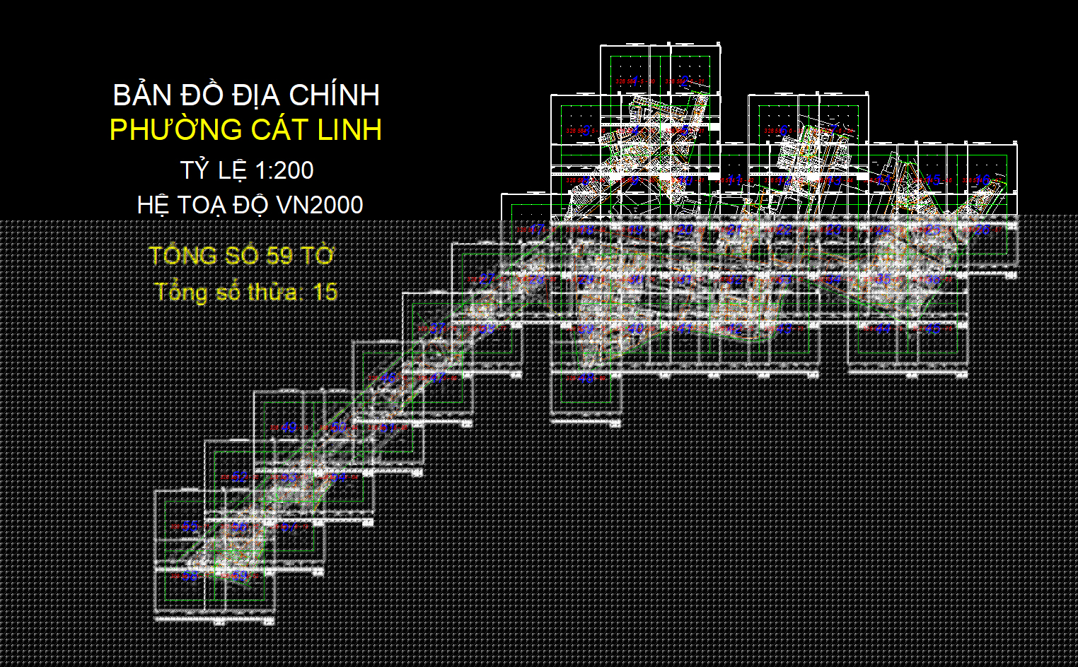 Bản đồ địa chính phường Cát Linh - VN2000,phường Cát Linh - VN2000,Bản đồ giải thửa phường Cát Linh - VN2000,Bản đồ quy hoạch phường Cát Linh - VN2000