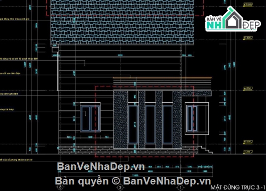 biệt thự 2 tầng,cad biệt thự 2 tầng,file cad biệt thự 2 tầng