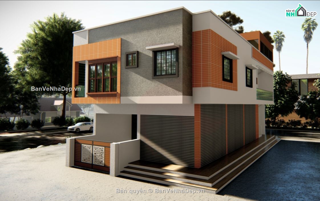 file su biệt thự,model su biệt thự,sketchup biệt thự