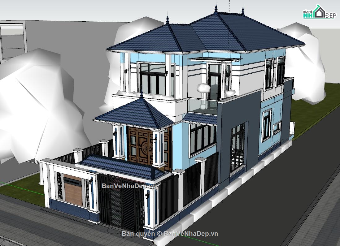 biệt thự,Thiết kế biệt thự villa,Thiết kế Revit biệt thự,thiết kế biệt thự,biệt thự 2 tầng