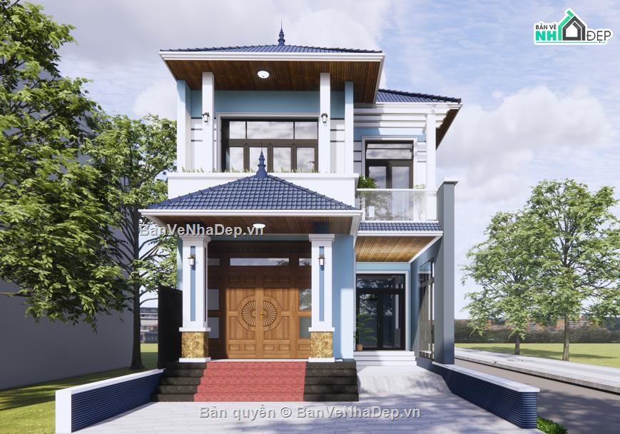 biệt thự,Thiết kế biệt thự villa,Thiết kế Revit biệt thự,thiết kế biệt thự,biệt thự 2 tầng