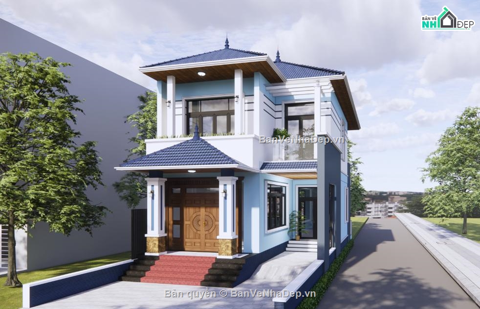biệt thự,Thiết kế biệt thự villa,Thiết kế Revit biệt thự,thiết kế biệt thự,biệt thự 2 tầng