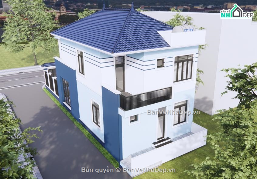 biệt thự,Thiết kế biệt thự villa,Thiết kế Revit biệt thự,thiết kế biệt thự,biệt thự 2 tầng
