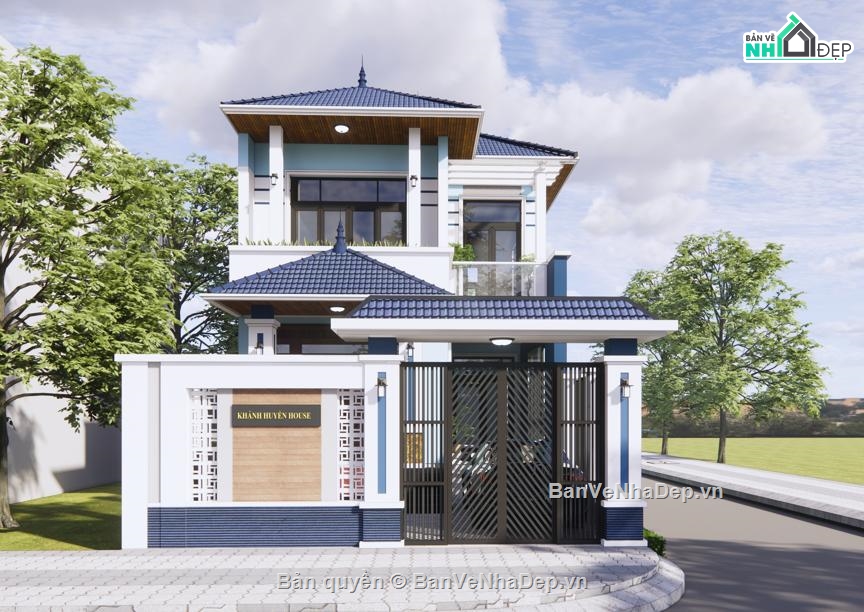 biệt thự,Thiết kế biệt thự villa,Thiết kế Revit biệt thự,thiết kế biệt thự,biệt thự 2 tầng