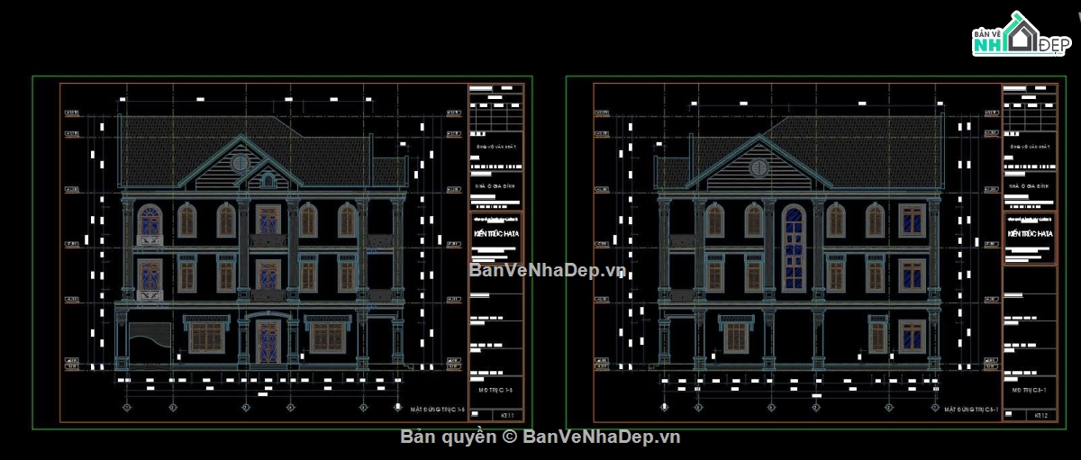 bản vẽ biệt thự 3 tầng,biệt thự 11x16m,thiết kế biệt thự 3 tầng 11x16m,mặt bằng biệt thự 11x16m,Bản vẽ biệt thự 3 tầng 11×16m