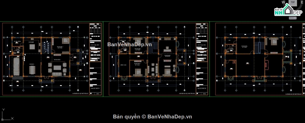 bản vẽ biệt thự 3 tầng,biệt thự 11x16m,thiết kế biệt thự 3 tầng 11x16m,mặt bằng biệt thự 11x16m,Bản vẽ biệt thự 3 tầng 11×16m