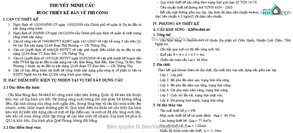 Hồ sơ thiết kế,Thiết Kế Cầu Nhịp 21m,Tối Ưu Kinh Tế & Kết Cấu,bản vẽ thiết kế,thuyết minh,khối lượng