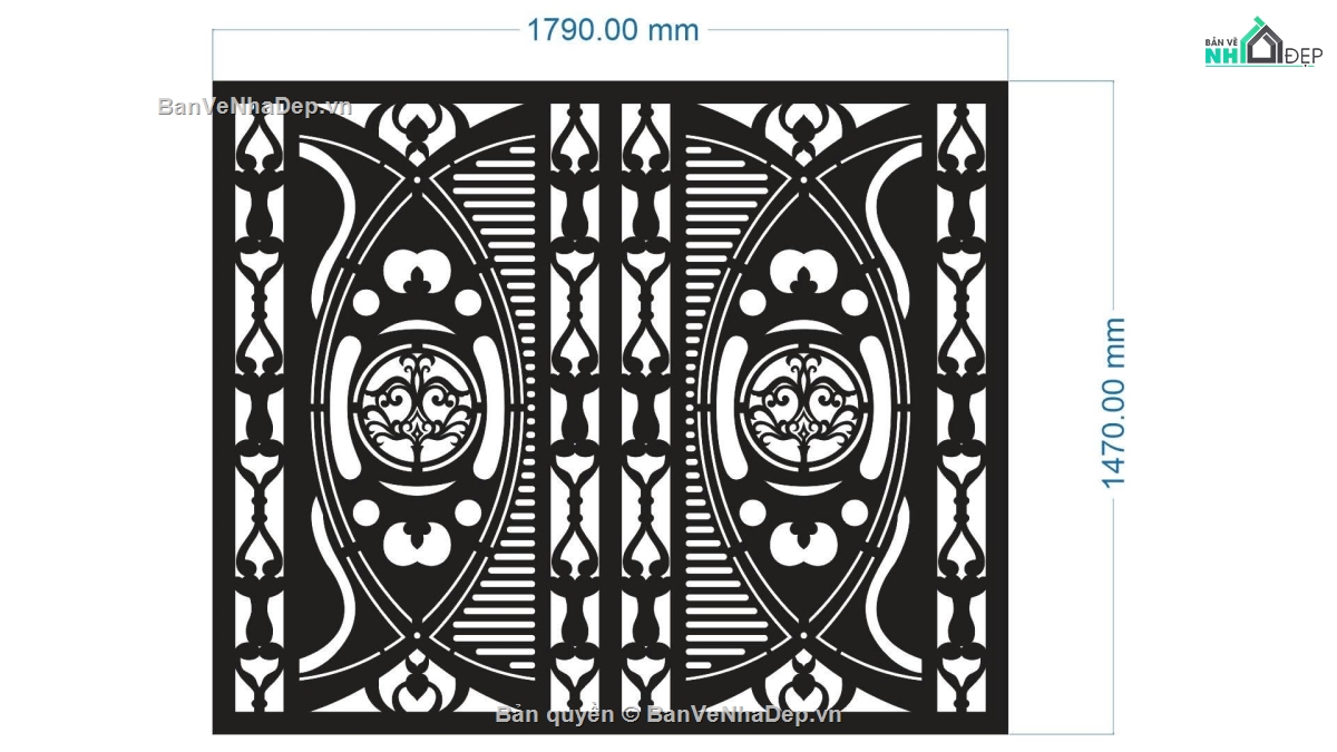 cổng cắt cnc,cổng 2 cánh cắt cnc,Mẫu cổng 2 cánh cắt cnc