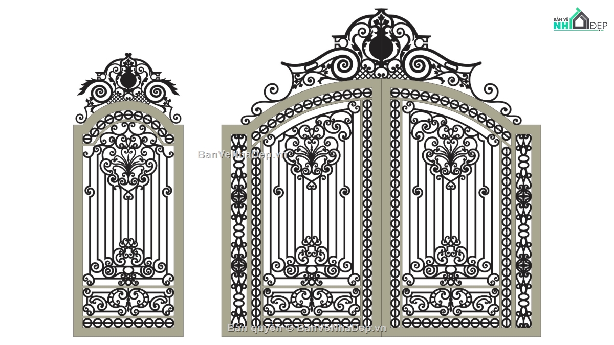 cổng 2 cánh và 1 cánh,file cnc cổng 2 cánh,mẫu cnc cổng 1 cánh