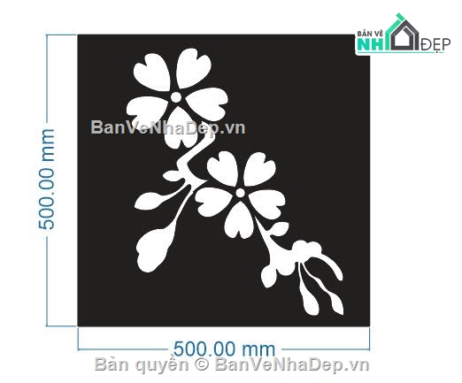 mẫu cắt CNC hoa mai,file CNC hoa mai,hoa mai CNC trang trí