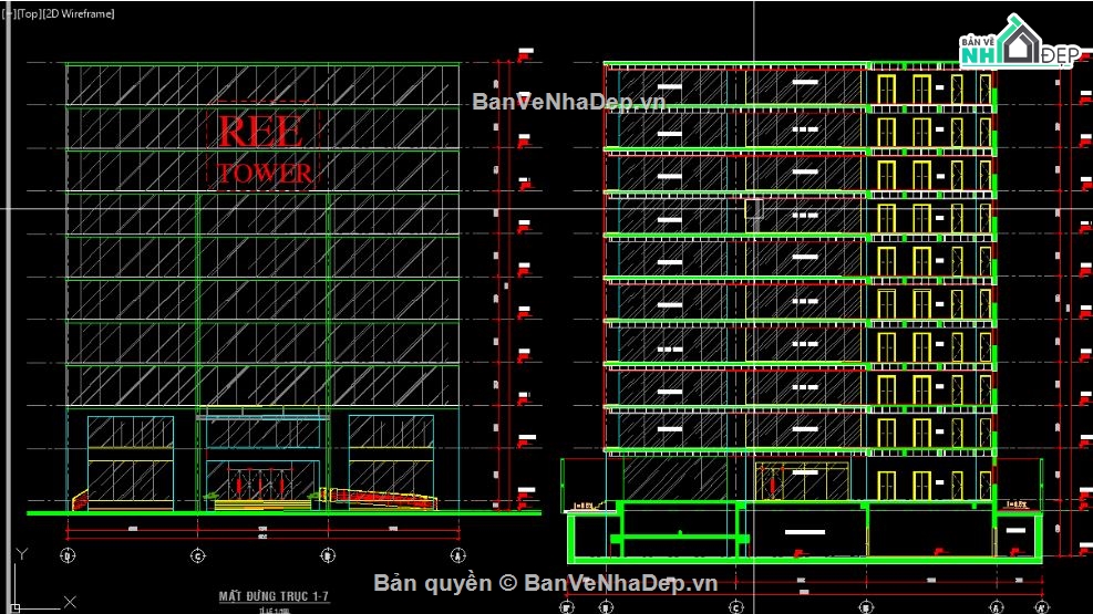 chung cư,chung cư cao tầng,10 tầng,Đồ án chung cư 10 tầng