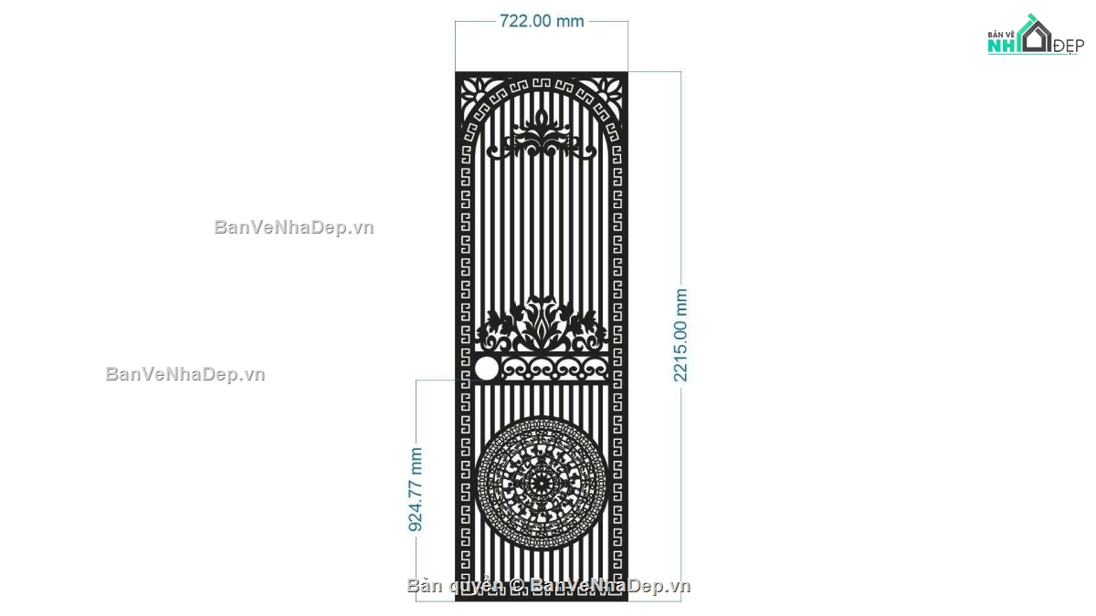 cổng 1 cánh,file cnc cổng 1 cánh,mẫu cổng 1 cánh