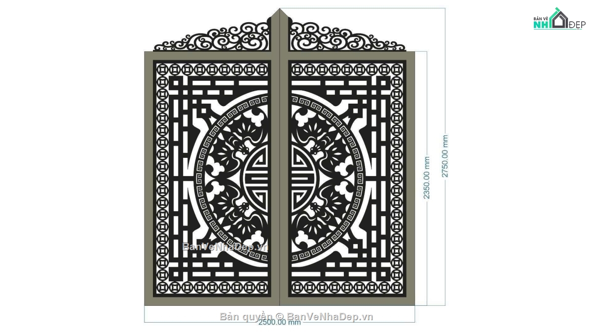 cổng trống đồng cnc,cổng 2 cánh cnc,file cnc cổng 2 cánh,mẫu cnc cổng 2 cánh
