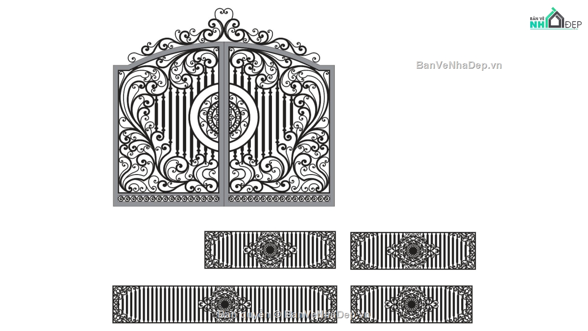 hàng rào,cổng 2 cánh và hàng rào,mẫu cổng 2 cánh và hàng rào