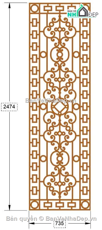 cổng đẹp 4 cánh,Mẫu cổng 4 cánh cnc,file cnc cổng 4 cánh