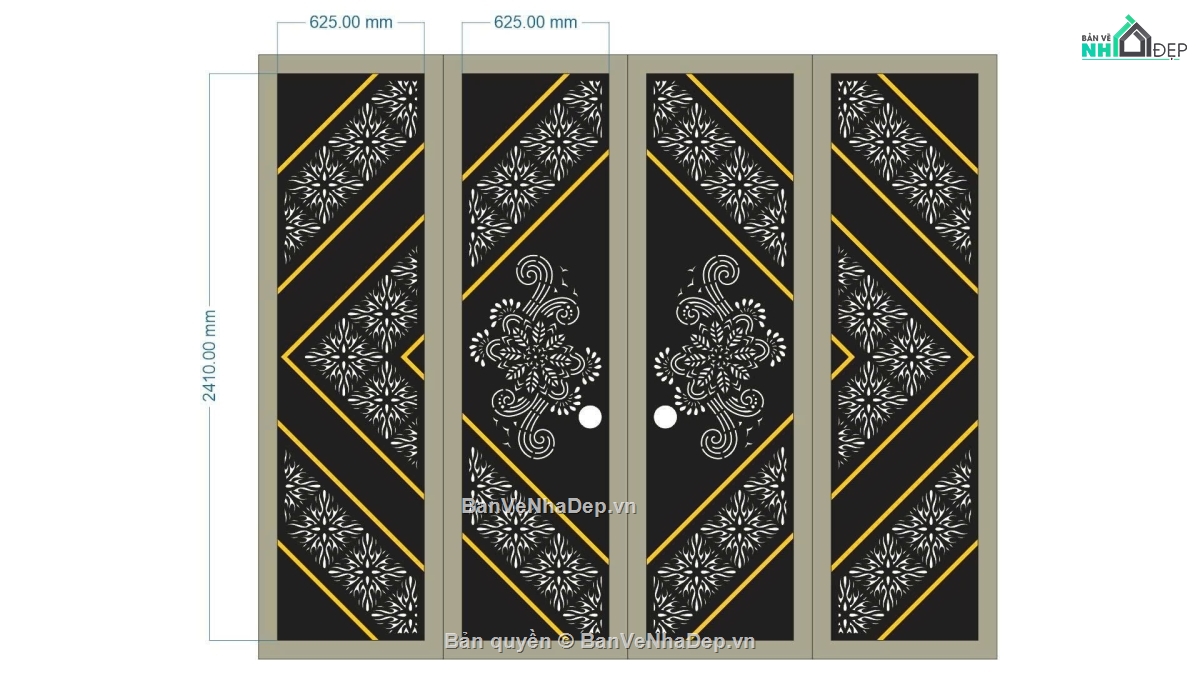 cổng 4 cánh cnc,file cnc cổng 4 cánh,mẫu cổng 4 cánh