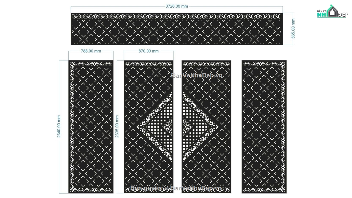 cổng 4 cánh cnc,cnc 4 cánh,cổng 4  cánh cnc,Mẫu cổng 4 cánh cnc