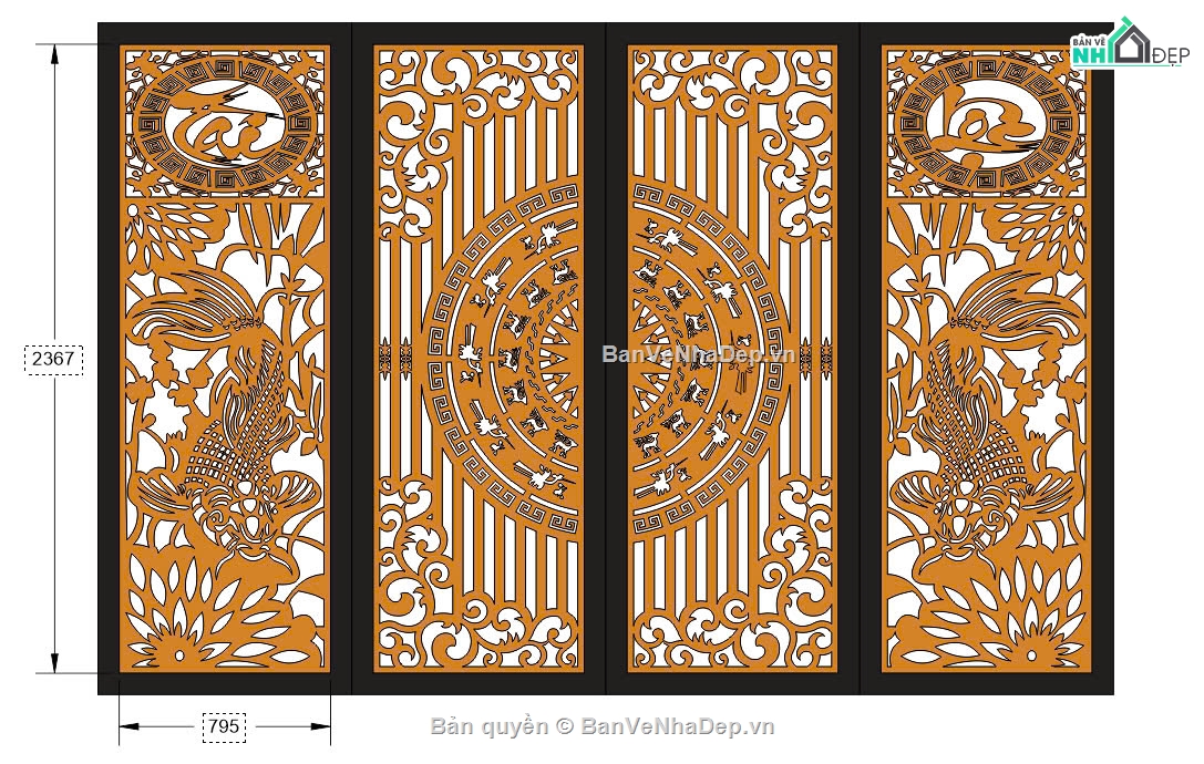 cá chép cnc,cổng tài lộc,cổng cá chép,cổng cnc cá chép,cnc cổng tài lộc