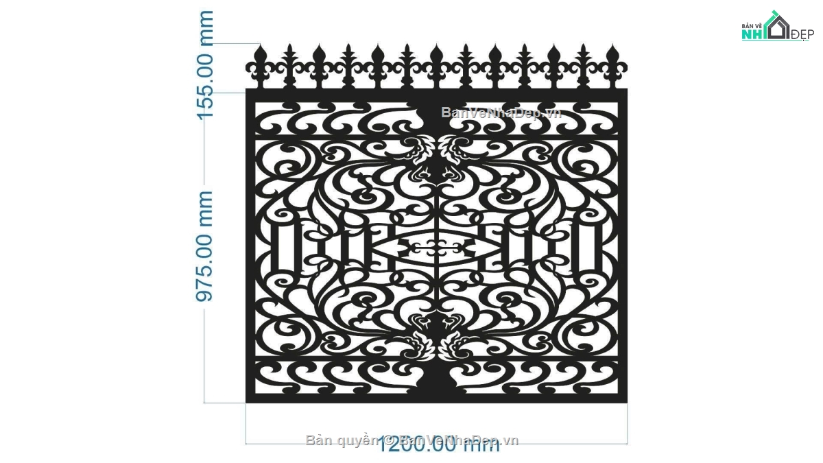 cnc hàng rào,dxf hàng rào,hàng rào