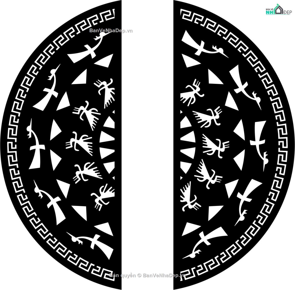 trống dxf,trống đồng,Mẫu cổng trống đồng cnc,File dxf trống đồng cnc