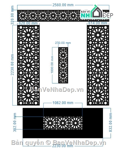 file cnc vách cổng hoa văn,vách cổng hoa văn,file vách cổng hoa văn