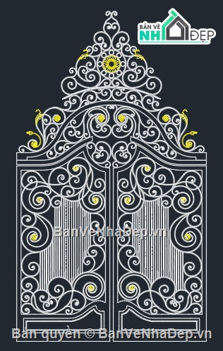 Cổng 2 cánh,Cổng CNC,Cổng Sắt Mỹ Thuật,Cổng Sắt Cổ Điển,Cửa Cổng 2 Cánh,Cửa Cổng Hoa Văn