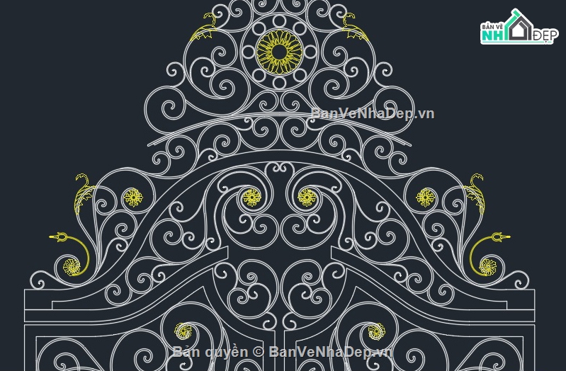 Cổng 2 cánh,Cổng CNC,Cổng Sắt Mỹ Thuật,Cổng Sắt Cổ Điển,Cửa Cổng 2 Cánh,Cửa Cổng Hoa Văn