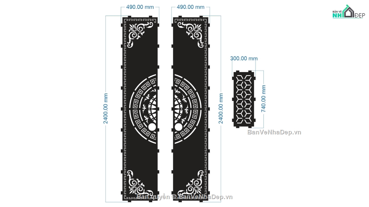 cổng trống đồng cnc,cổng trống đồng,cổng 2 cánh cnc