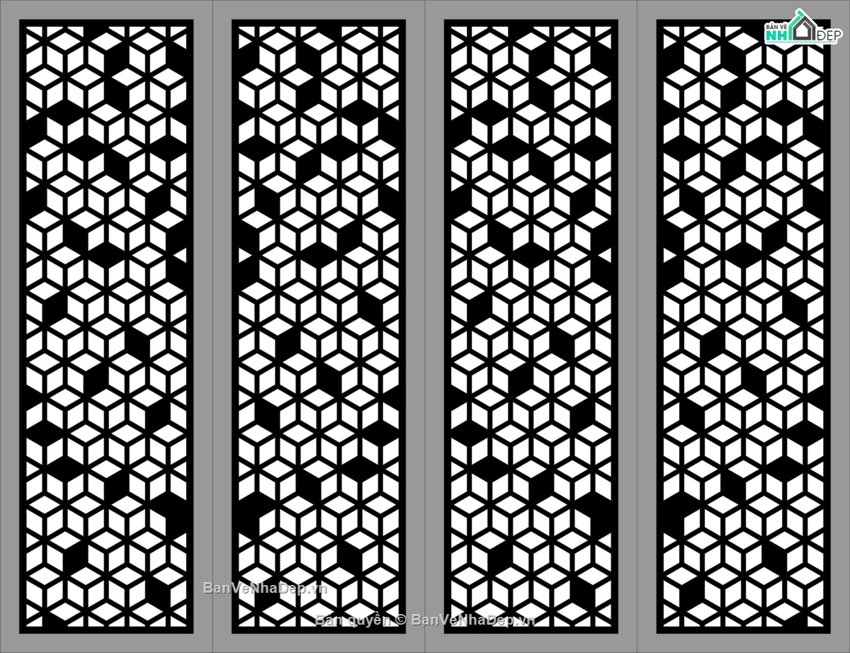 Cổng 4 cánh,file dxf cổng 4 cánh,cổng 4 cánh file dxf