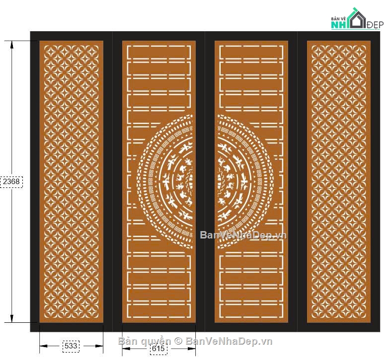 hoa văn cổng,mẫu cổng 4 cánh cnc,cổng dxf