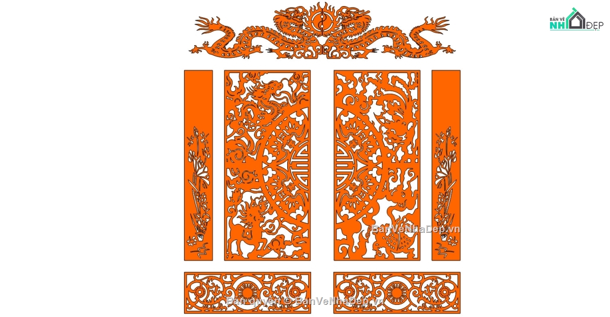 Cổng CNC tuyệt đẹp,File dxf Cổng CNC đẹp,File cad cổng cnc