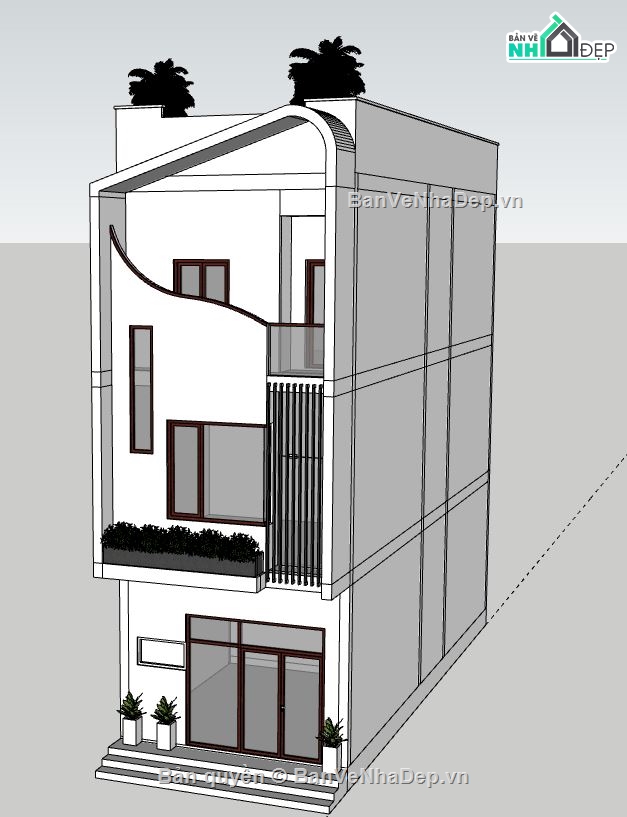 sketchup Nhà phố 3 tầng,file su nhà phố 3 tầng,nhà phố 3 tầng model su,sketchup nhà phố 3 tầng,file sketchup nhà phố 3 tầng