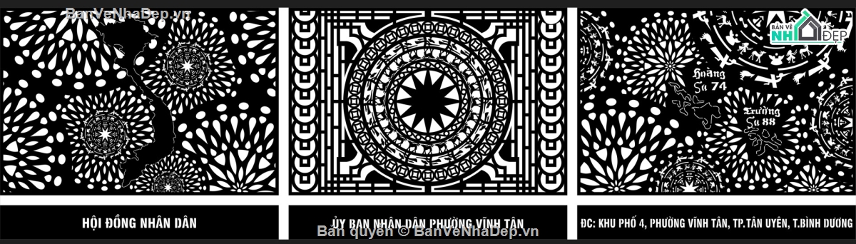 hàng rào trống đồng,Mẫu CNC hàng rào,bản vẽ hàng rào