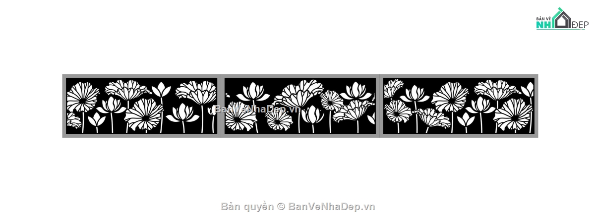 mẫu hoa sen cnc,mẫu cnc hoa sen,mẫu hàng rào