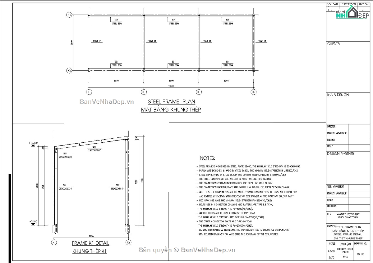 Kết cấu nhà kho thép mái tôn,Kết cáu khung tiền chế 7m,File Autocad kết cấu nhà để xe,Kết cấu nhà xe 7x20m,bản vẽ nhà kho khung thép,Kết cấu nhà xe khung kèo mái tôn