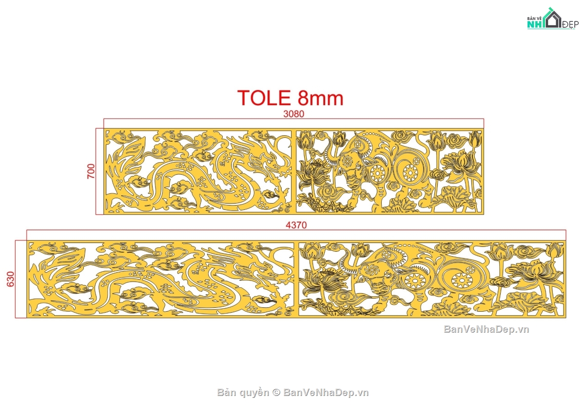 Mẫu lan can,mẫu lan can rồng trâu dxf,mẫu lan can đẹp,cnc lan can,mẫu lan can cnc