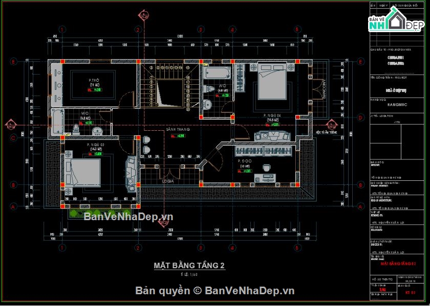 Biệt thự 2 tầng,file cad biệt thự 2 tầng,mẫu biệt thự 2 tầng
