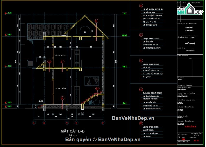 Biệt thự 2 tầng,file cad biệt thự 2 tầng,mẫu biệt thự 2 tầng