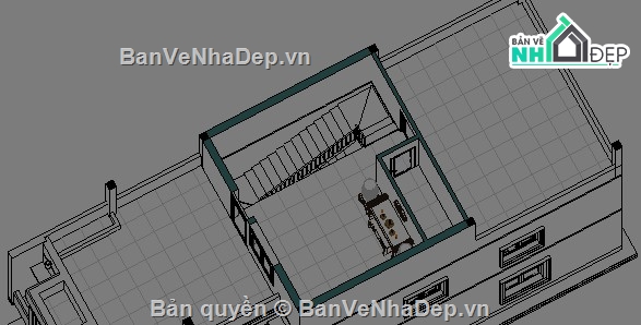 Biệt thự 3 tầng,revit biệt thự 3 tầng,biệt thự 3 tầng file revit