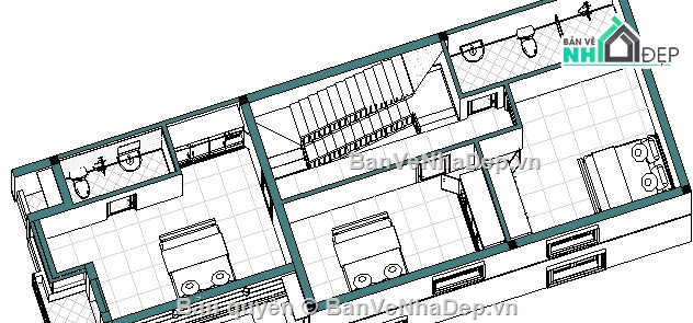 Biệt thự 3 tầng,revit biệt thự 3 tầng,biệt thự 3 tầng file revit