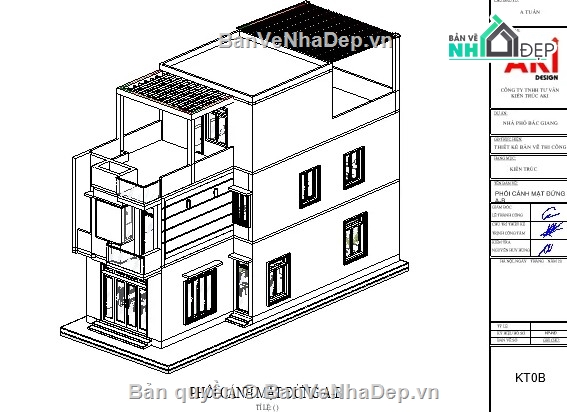 Biệt thự 3 tầng,revit biệt thự 3 tầng,biệt thự 3 tầng file revit