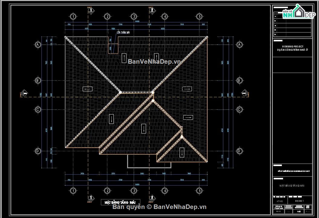 Bản vẽ nhà cấp 4 11x13m,Mẫu nhà mái Nhật 11x13m,Bản vẽ nhà cấp 4 full kiến trúc kết cấu điện nước,Nhà cấp 4 mái Nhật 4 phòng ngủ