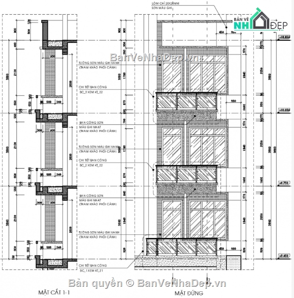 nhà phố 4 tầng cad,cad nhà phố 4 tầng,file cad nhà phố 4 tầng