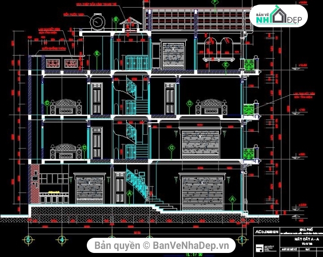 Nhà phố 4 tầng,Nhà phố 4x16m,nhà 4 tầng đẹp,nhà phố thông thoáng